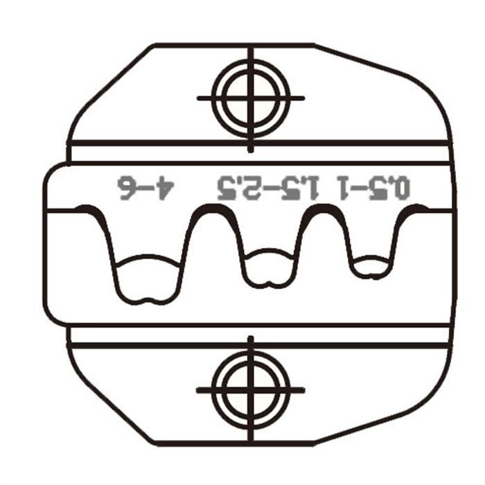 CP-3003D45 : Die Set For Non-insulated Open Barrel Connectors