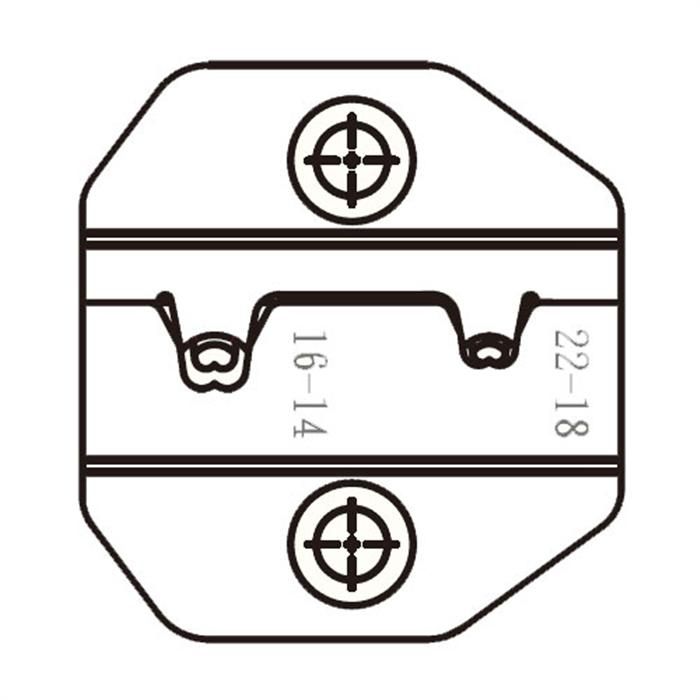 CP-3003D46: Die Set For Insulated Open Barrel Connectors Commercial Type