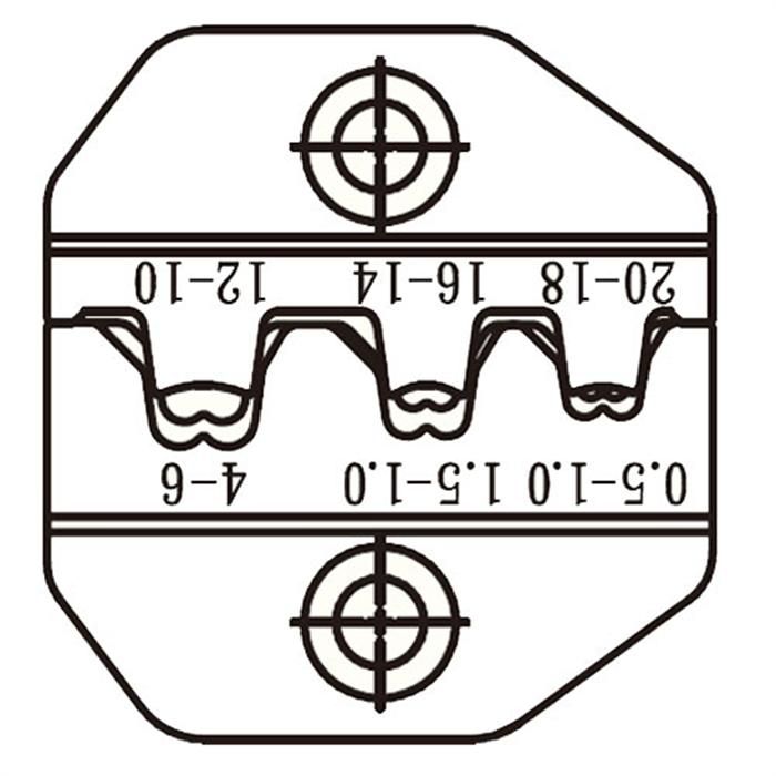 CP-3003D47 : Die Set For Insulated Open Barrel Connectors Commercial Type
