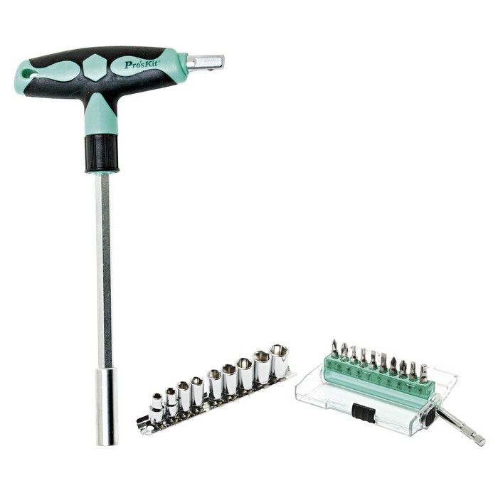 SD-9701M 20 IN 1 T-handle Driver Sockets & Bits Set