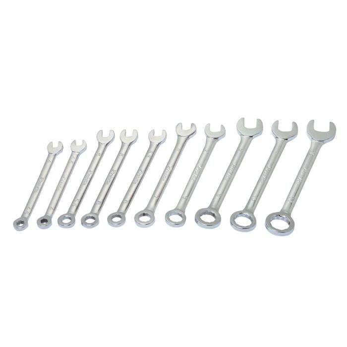 HW-609A 10Pcs Electronic Combination Wrench (Inch Size)