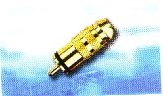 CAP300: PROFESSIONAL RCA PLUG,GOLD PLATED FOR RG-59U