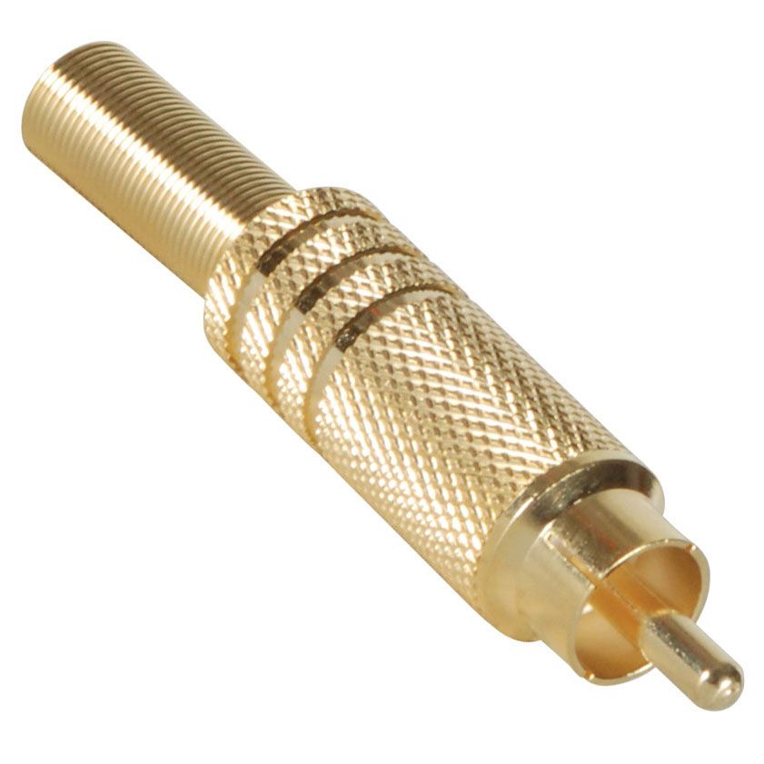 CAP336: RCA PLUG GOLD PLATED SMALL SIZE
