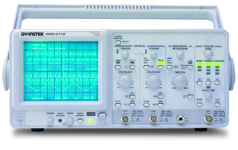 GOS-6112: OSCILLOSCOPE WITH DELAYED SWEEP AND CURSOR READOUT 100MHz