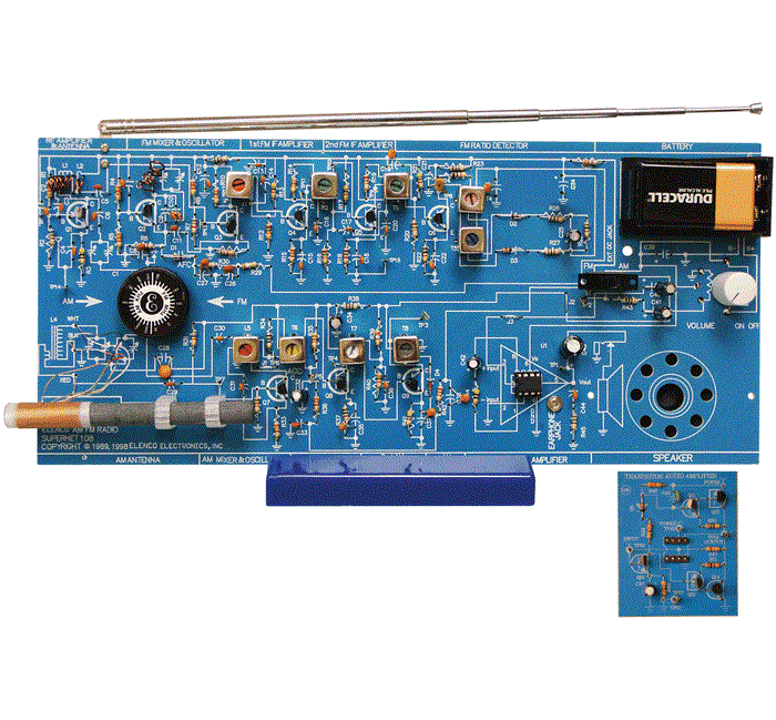 AM/FM-108: AM/FM RADIO KIT AND TRAINING COURSE(Combo IC & Transistor)