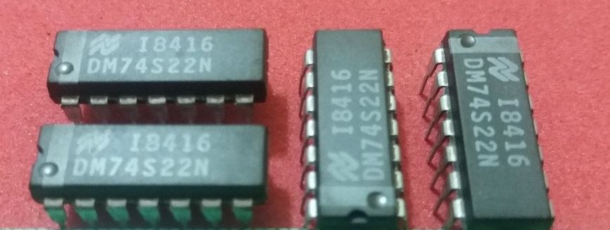 74S22: 14P Dual 4 input NAND Gate (O.C.)