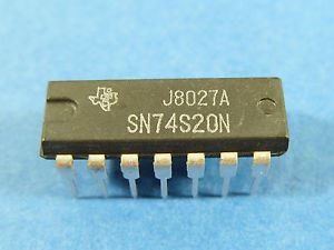 74S20: 14P Dual 4 input NAND Gate