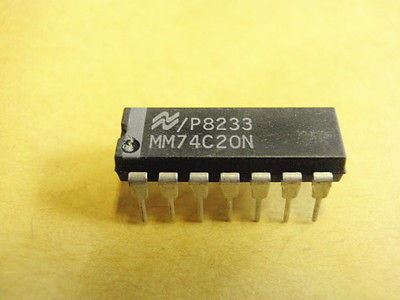 74C20: 14P Dual 4 input NAND Gate