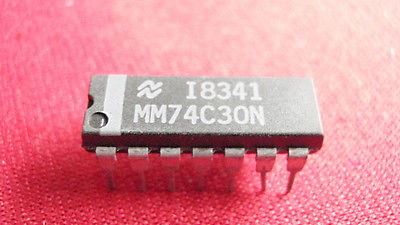 74C30: 14P 8 input NAND Gate