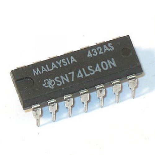 74LS40: 14P Dual 4 input NAND Buffer