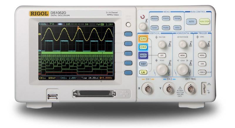 DS-1102D: Digital Storage Oscilloscope 100Mhz with color TFT LCD Display