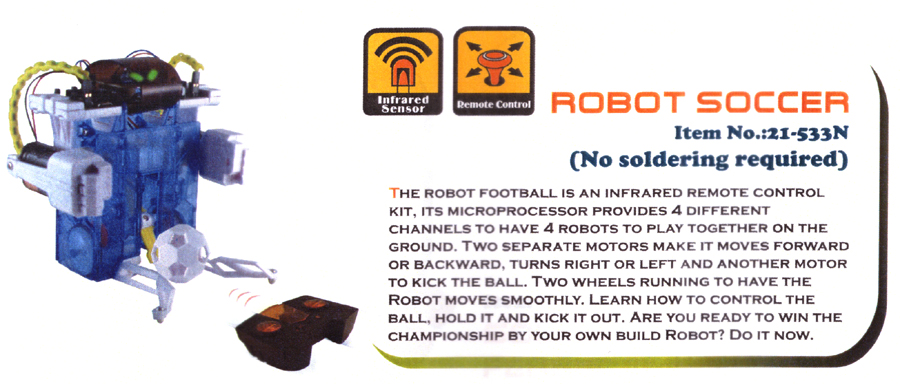 21-533N:   Robot Soccer (Non-Soldering Kit)