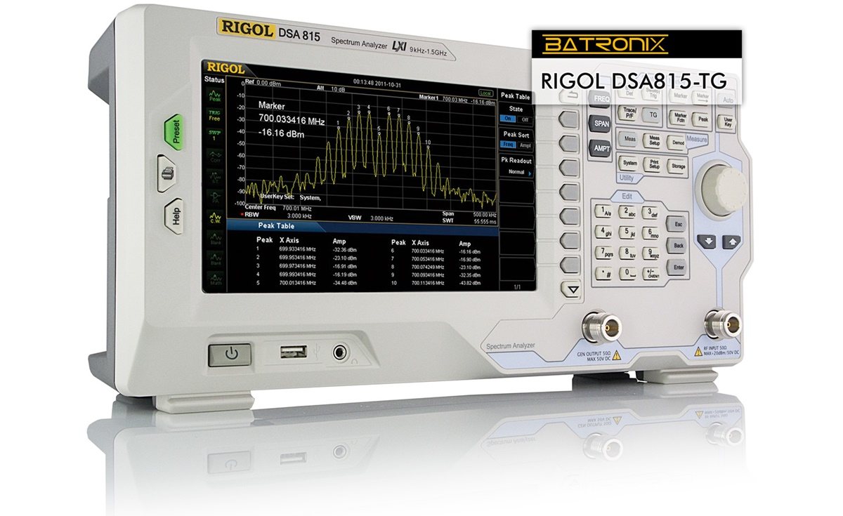 DSA-815-TG:   DSA800 Series Spectrum Analyzer