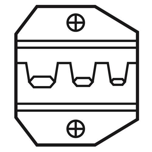 1PK-3003D2: Die Set For Non-insulated Open Barrel Connectors, Commercial Type