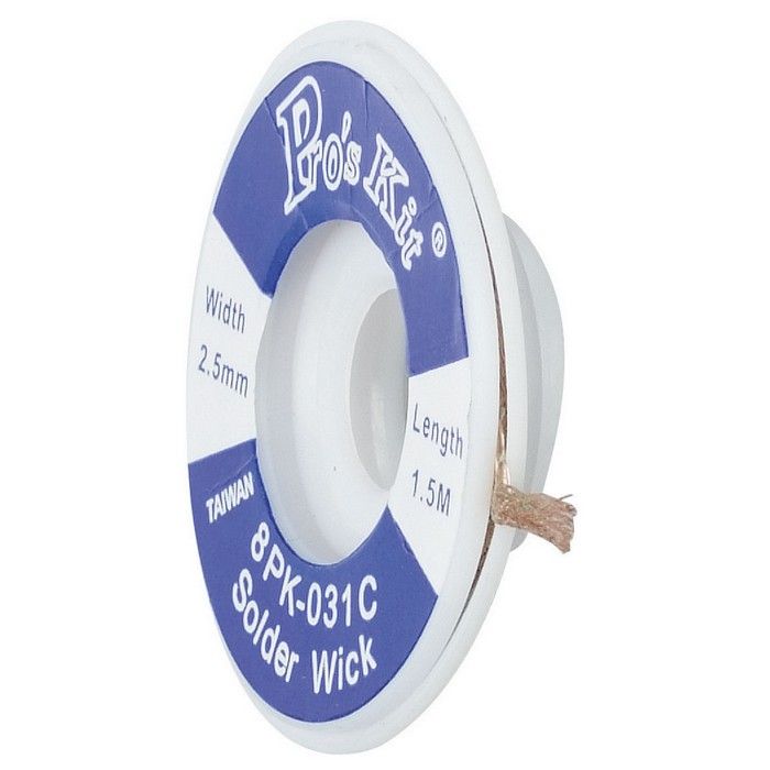 8PK-031C : Desoldering Wick for Width 2.5mm
