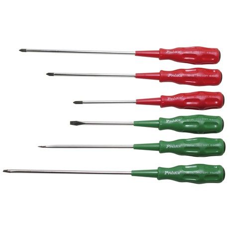 SW-2126 6Pcs Long Blade Screwdriver Set