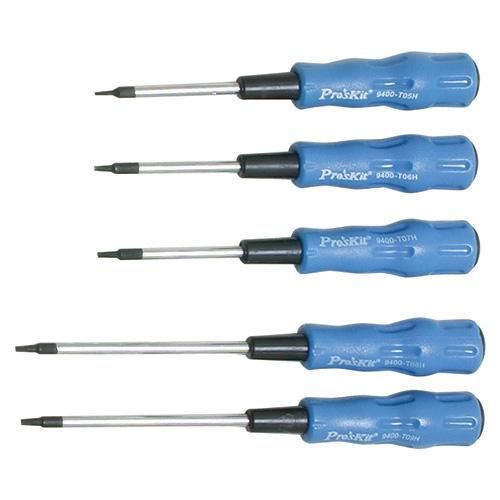 SW-2125H 5Pcs Star Screwdriver Set W/Temper Proof Hole