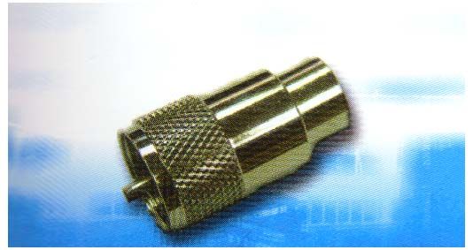 CVP1746-GA: UHF PLUG ADAPTOR, BAKELITE FOR RG-58U