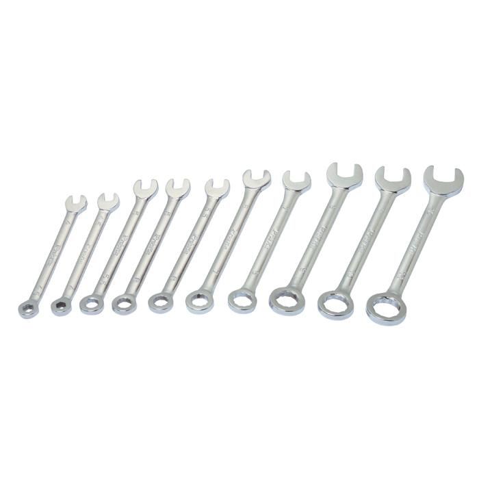 HW-609B 10Pcs Electronic Combination Wrench (Metric Size)