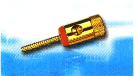 CT4605 Binding Post with 20mm shaft,Red/Black