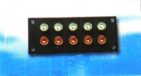 CJ3162: 10P RCA JACK,TERMINAL BOARD