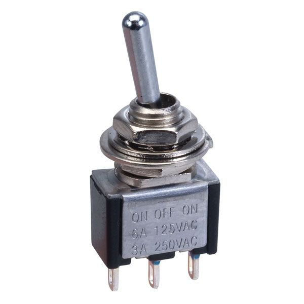 CS5042M1: 3P (ON)-OFF-ON SPST MINI TOGGLE SWITCH