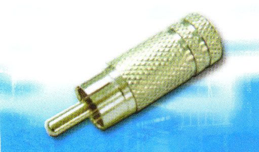 CAP1072: RCA PLUG METAL WITHOUT STRAIN RELIEF