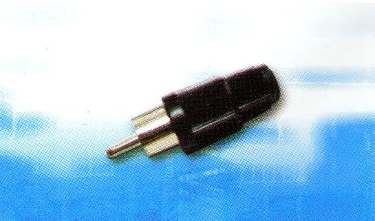 CAP1086B: RCA PLUG BLACK