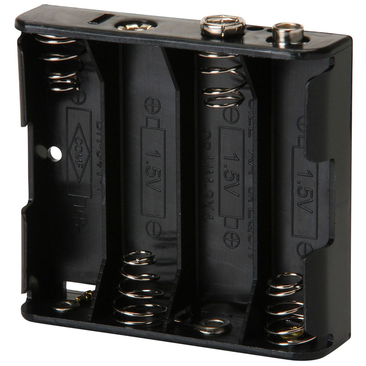 34-1 UM 3X4: BATTERY HOLDER UM3X4,FOR 4 "AA" CELLS