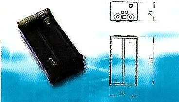 34-5 UM 3X4: BATTERY HOLDER UM3X4,FOR 4 "AA" CELLS