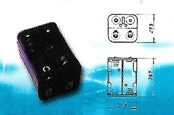 54-1 UM5X4: BATTERY HOLDER UM5X4,FOR 4 "N" CELLS