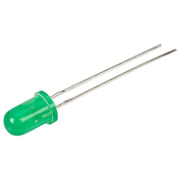 LG 2040: 3mm ROUND TYPE,GREEN DIFFUSED,EMITTED LIGHT-GREEN