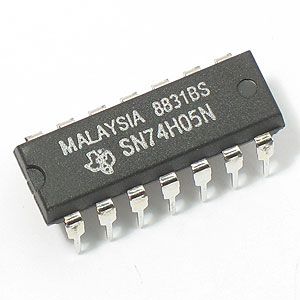 74HC05: 14 PIN HEX INVERTER(O.C)