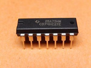 74HC27: 14 PIN TRIPLE 3 INPUT NOR GATE