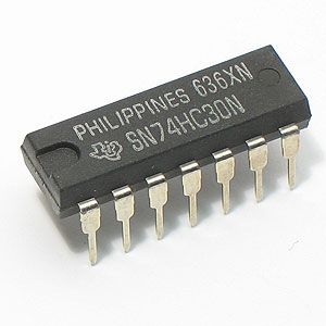 74HC30: 14 PIN 8 INPUT NAND GATE