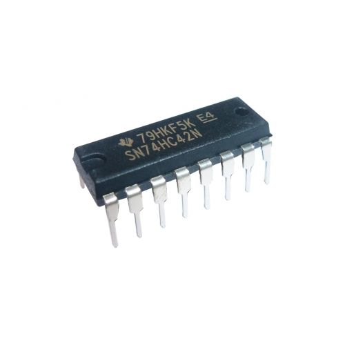 74HC42: 16 PIN BCD TO DECIMAL DECODER