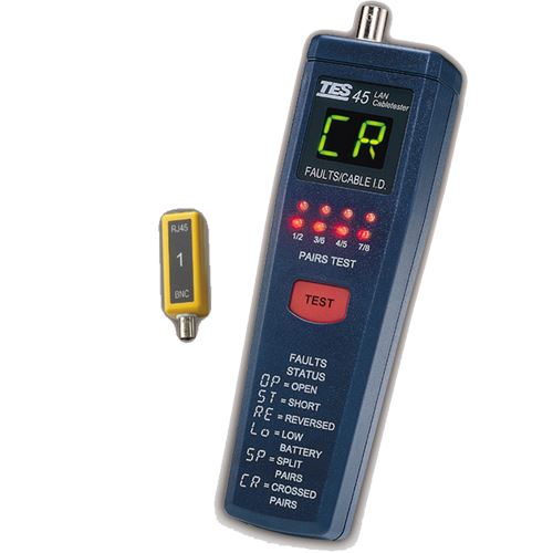TES-45A: LAN CABLE TESTER