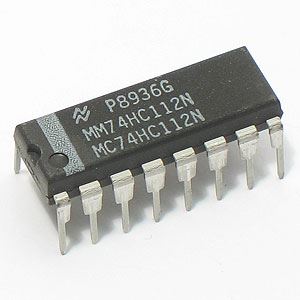 74HC112: 16P Dual JK Edge Triggered Flip-Flop