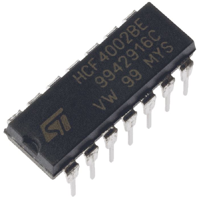 4002: 14P. DUAL 4 INPUT NOR GATE
