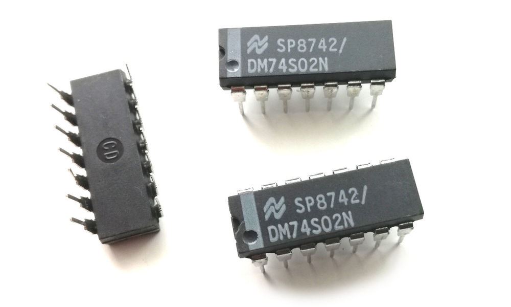74S02: 14P Quad 2 input NOR Gate