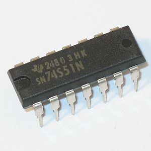 74S51: 14P Dual 2 Wide-2 input AND/OR/Inv. Gate