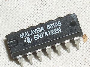 74122: 14P Retriggerable Monostable Multiv.