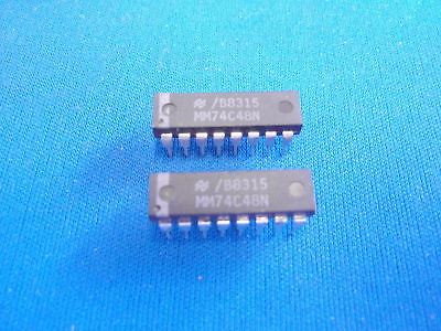 74C48: 16P BCd to 7-Segment Decoder/Driver