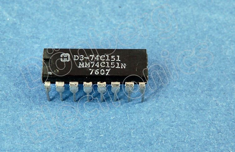 74C151: 16P 1 of 8 Data Selector/Multiplexer