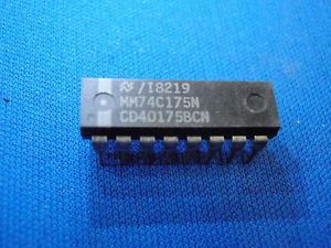 74C175: 16P Quad D Type Flip-Flop W/Direct Clear