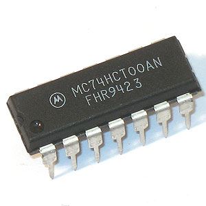 74HCT00: 14P Quad 2 input NAND Gate