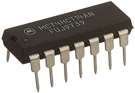 74HCT14: 14P Hex Schmitt Trigger Inverter