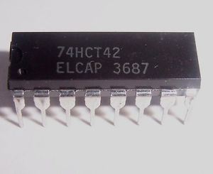 74HCT42: 16P BCD to Decimal Decoder