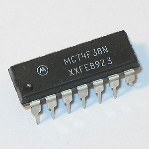 74F38: 14P Quad 2 input NAND Buffer (O.C.)