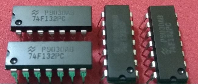 74F132: 14P Quad 2 input Schmitt Trigger
